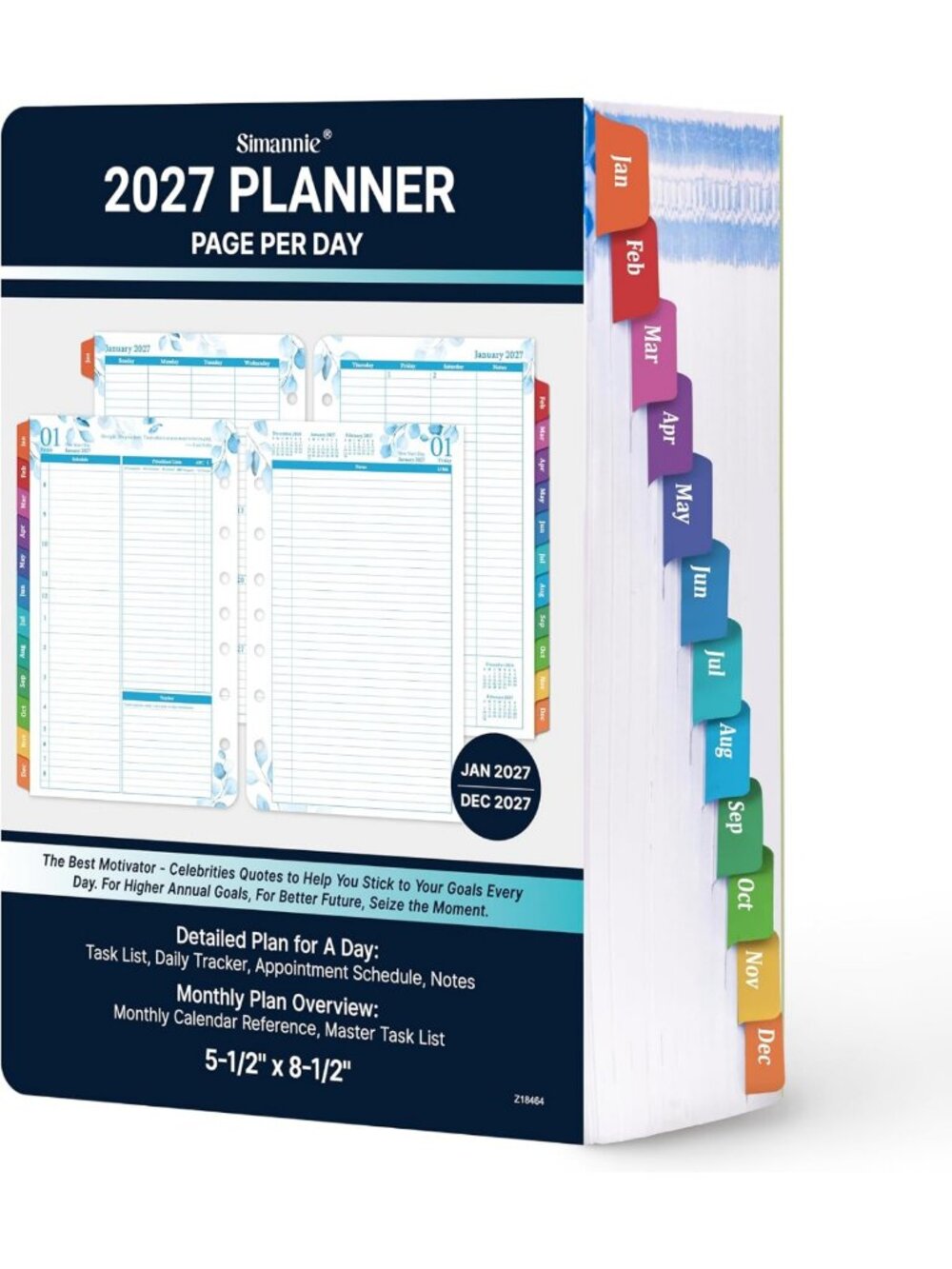 2027 Monthly Planner Refills | January to December | Organize Your Year